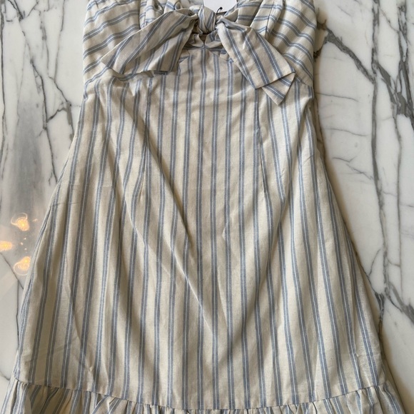 Strapless Striped Mini Dress - Picture 2 of 4